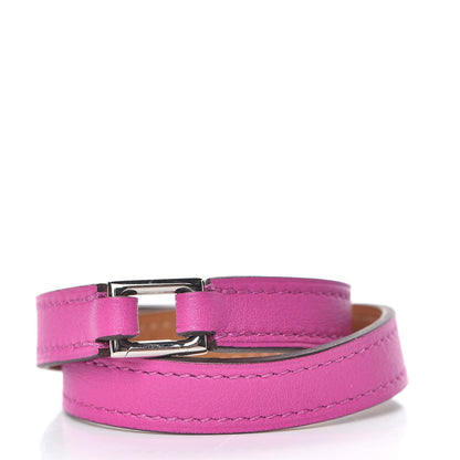 Hermes Swift Rivale Double Tour Bracelet T1 Magnolia 3 of 7