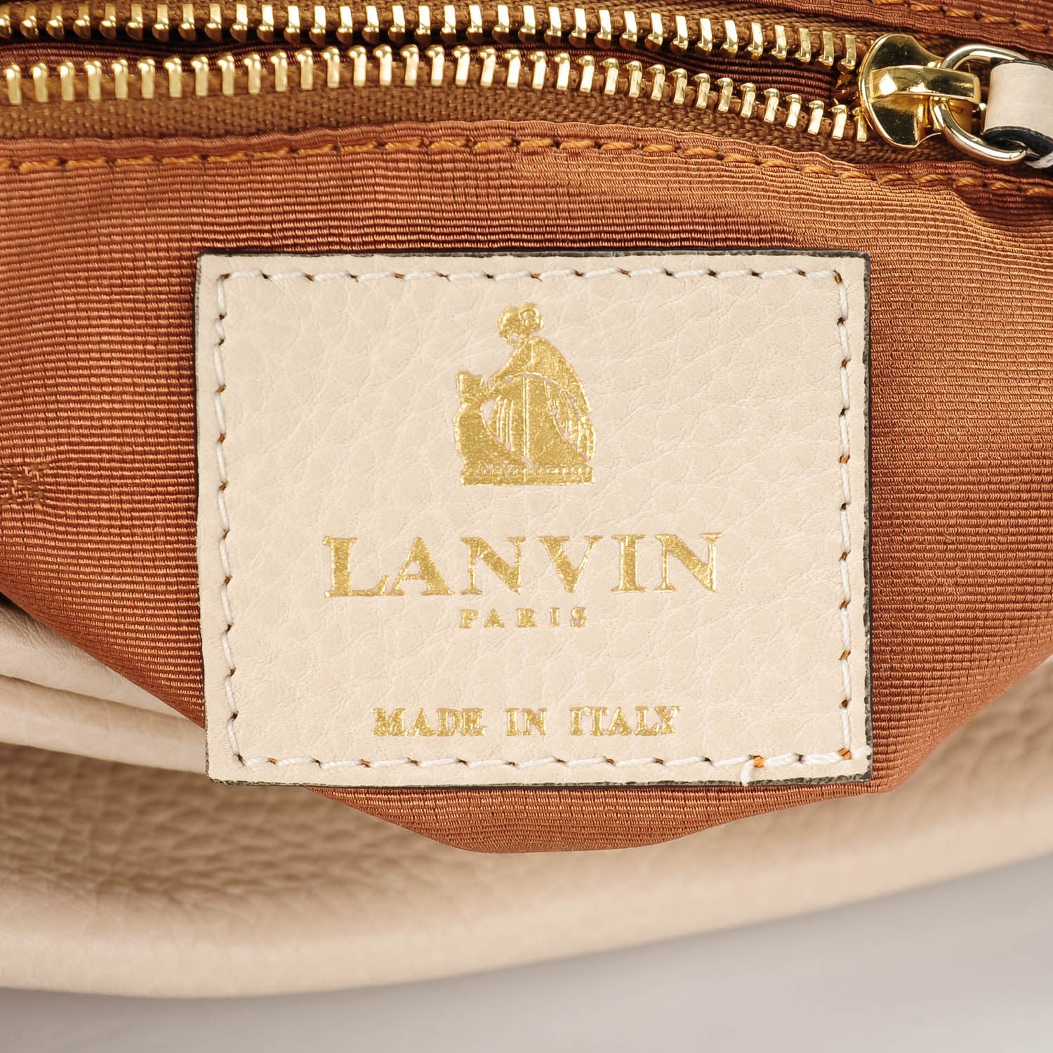 Lanvin Grained Calfskin Mini Sugar Tassel Flap Shoulder Bag Ivory 7 of 8