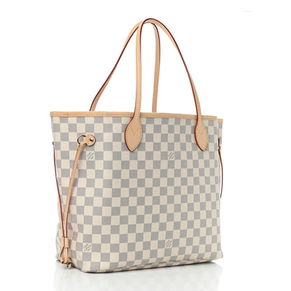 Louis Vuitton Damier Azur Neo Neverfull MM Rose Ballerine 2 of 7