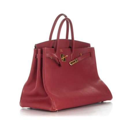 Hermes Ardennes Birkin 40 Rouge Vif 30 of 30