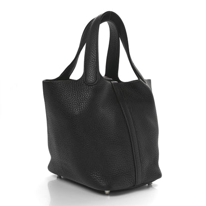 Hermes Taurillon Clemence Picotin Lock 18 PM  Black 2 of 11