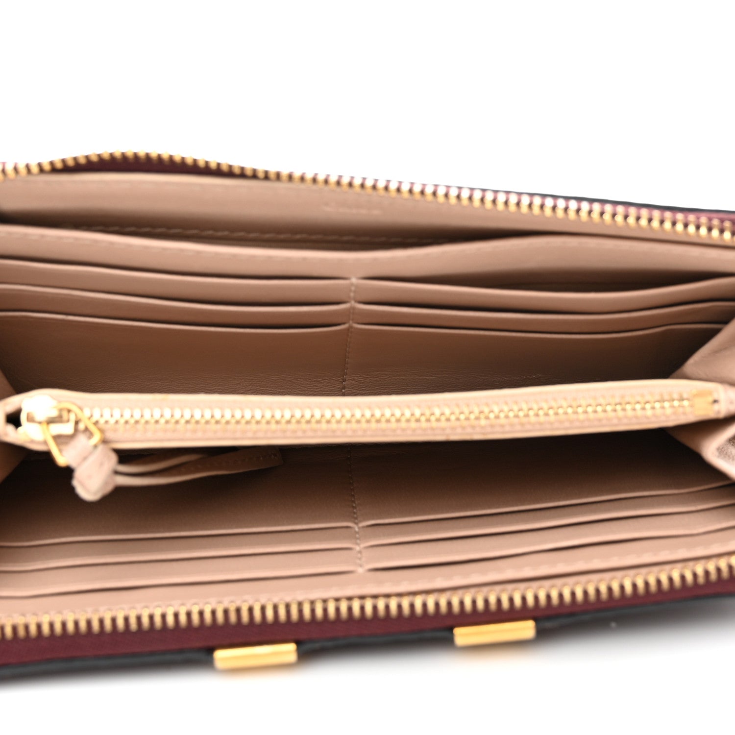 Chloe Grained Calfskin Marcie Long Zip Around Wallet Dark Velvet 5 of 8