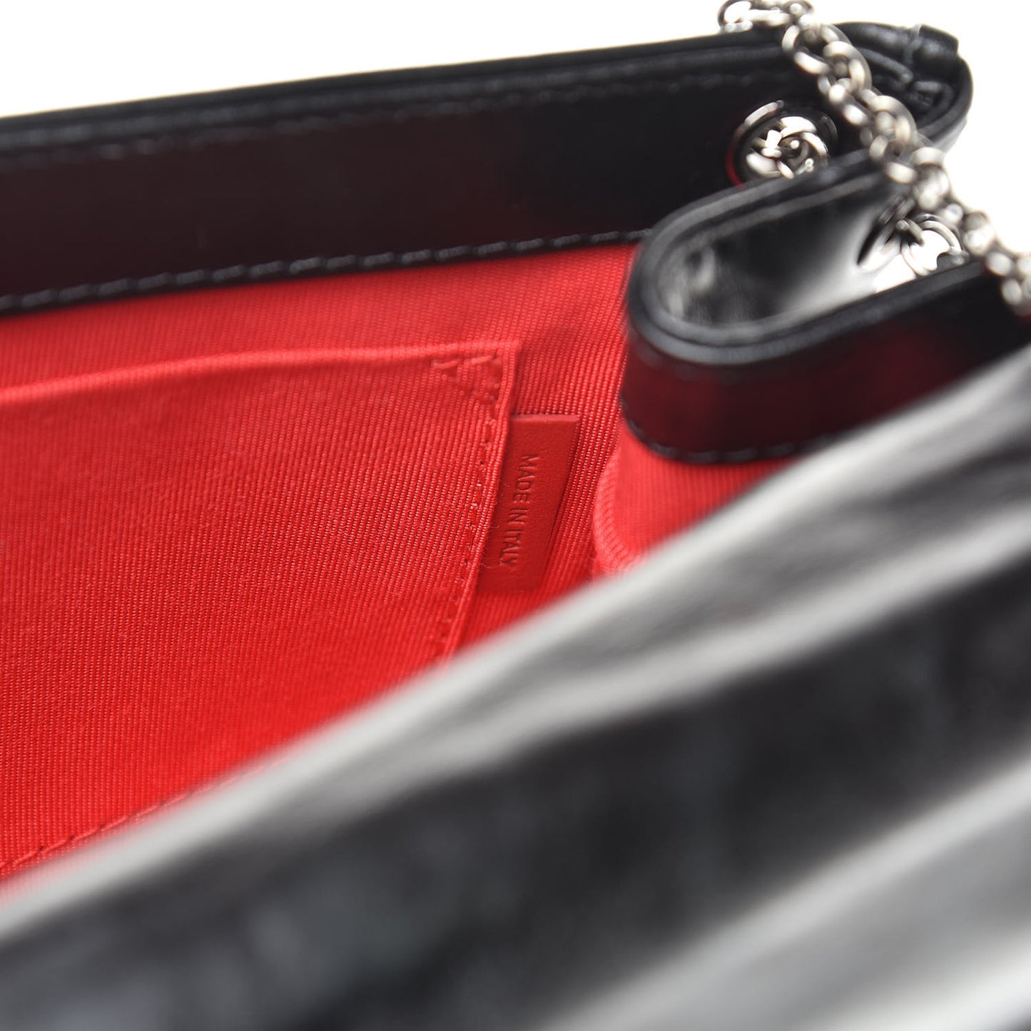 Calfskin Panama Tiger Riviera Clutch Black