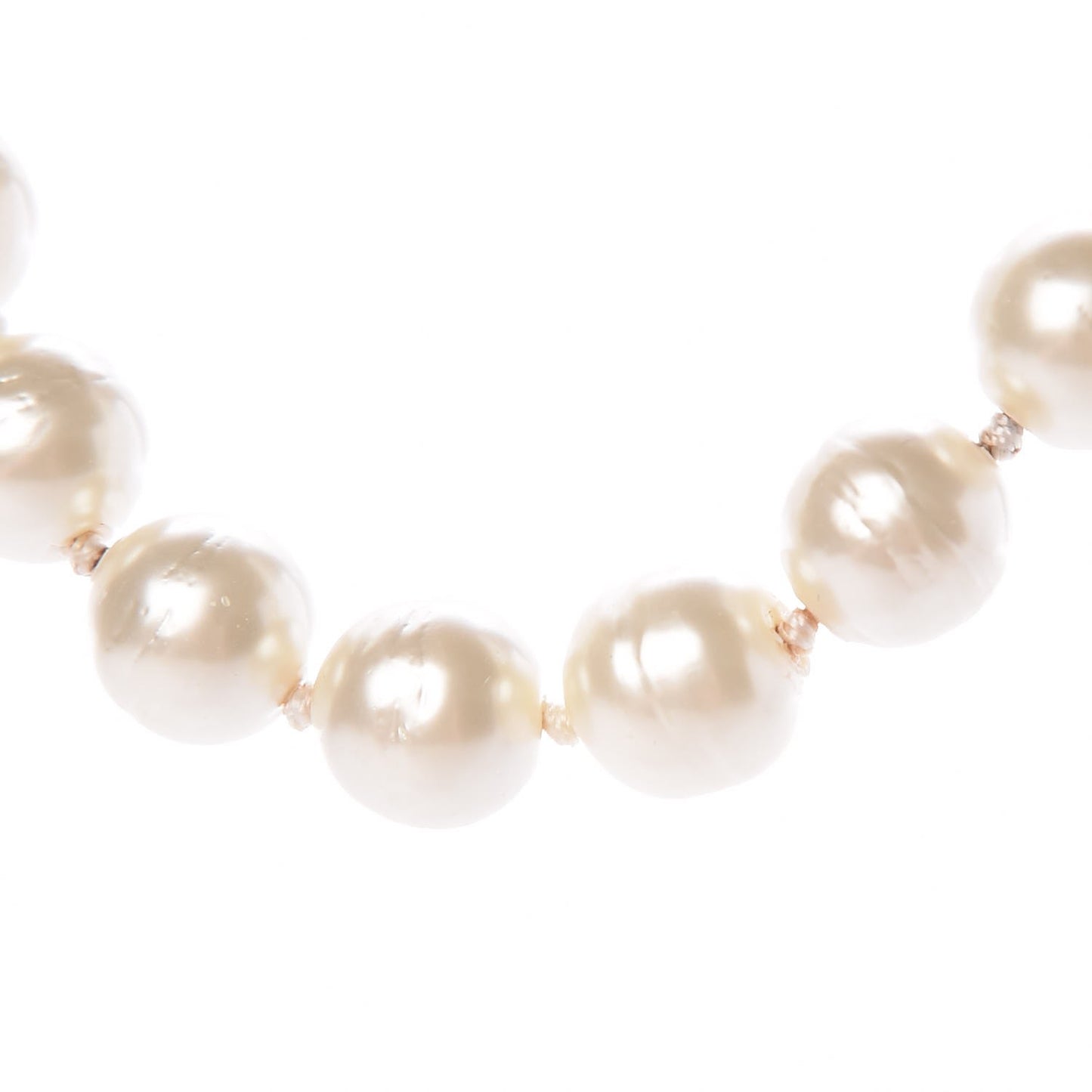 Ruthenium Pearl Beaded Short Necklace White Turquoise