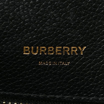 Burberry Grainy Calfskin Medium Title Bag Black 6 of 10