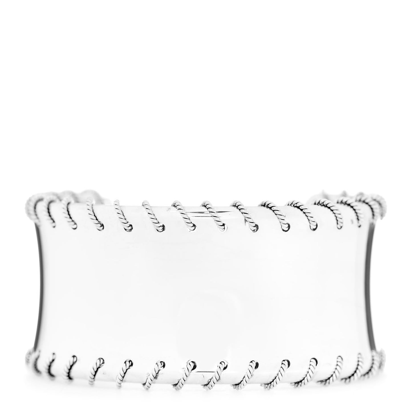 Sterling Silver Whipstitch Cuff Bracelet