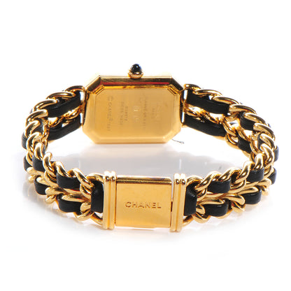 Chanel Stainless Steel Lambskin 20mm Chain Premiere Quartz Watch Gold L 3 of 7