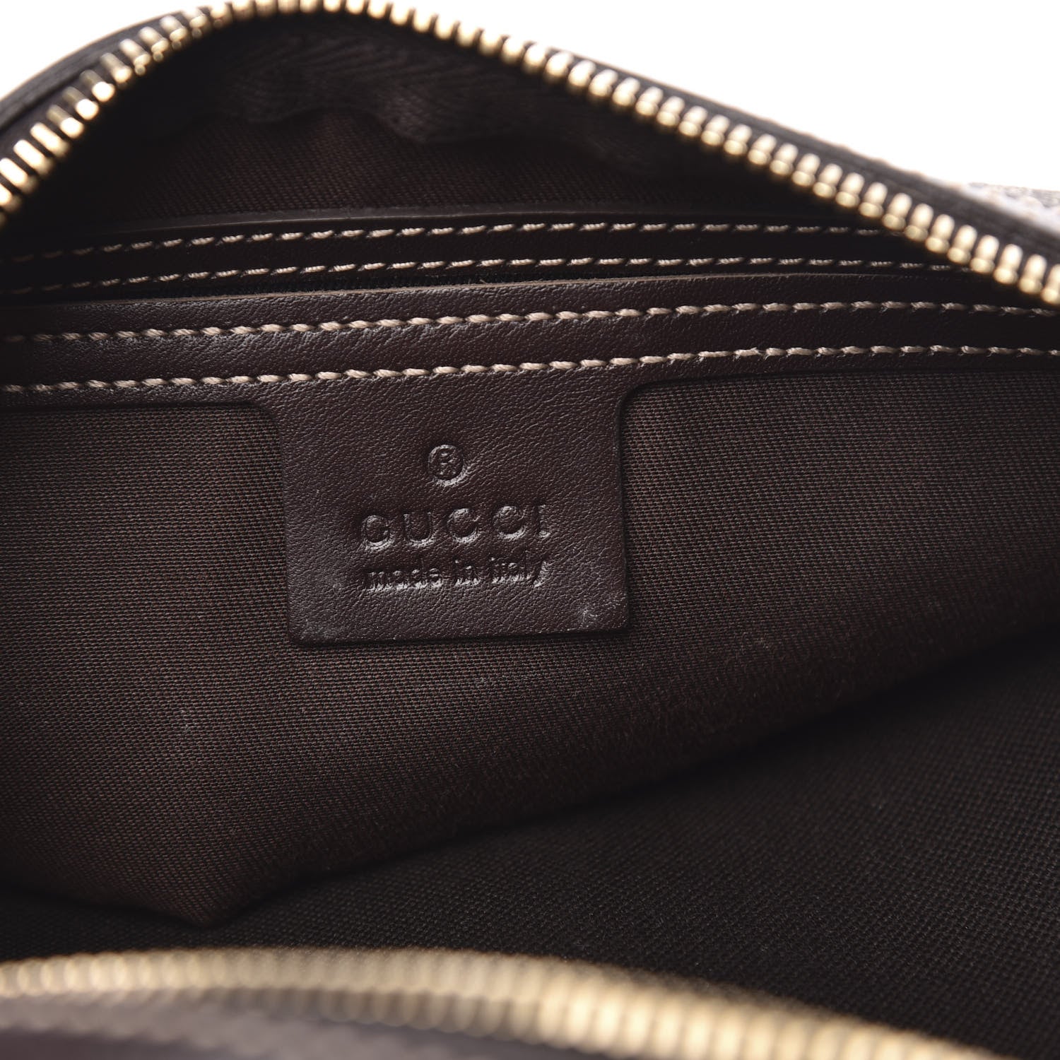 Gucci GG Supreme Monogram Belt Bag Dark Brown 6 of 10