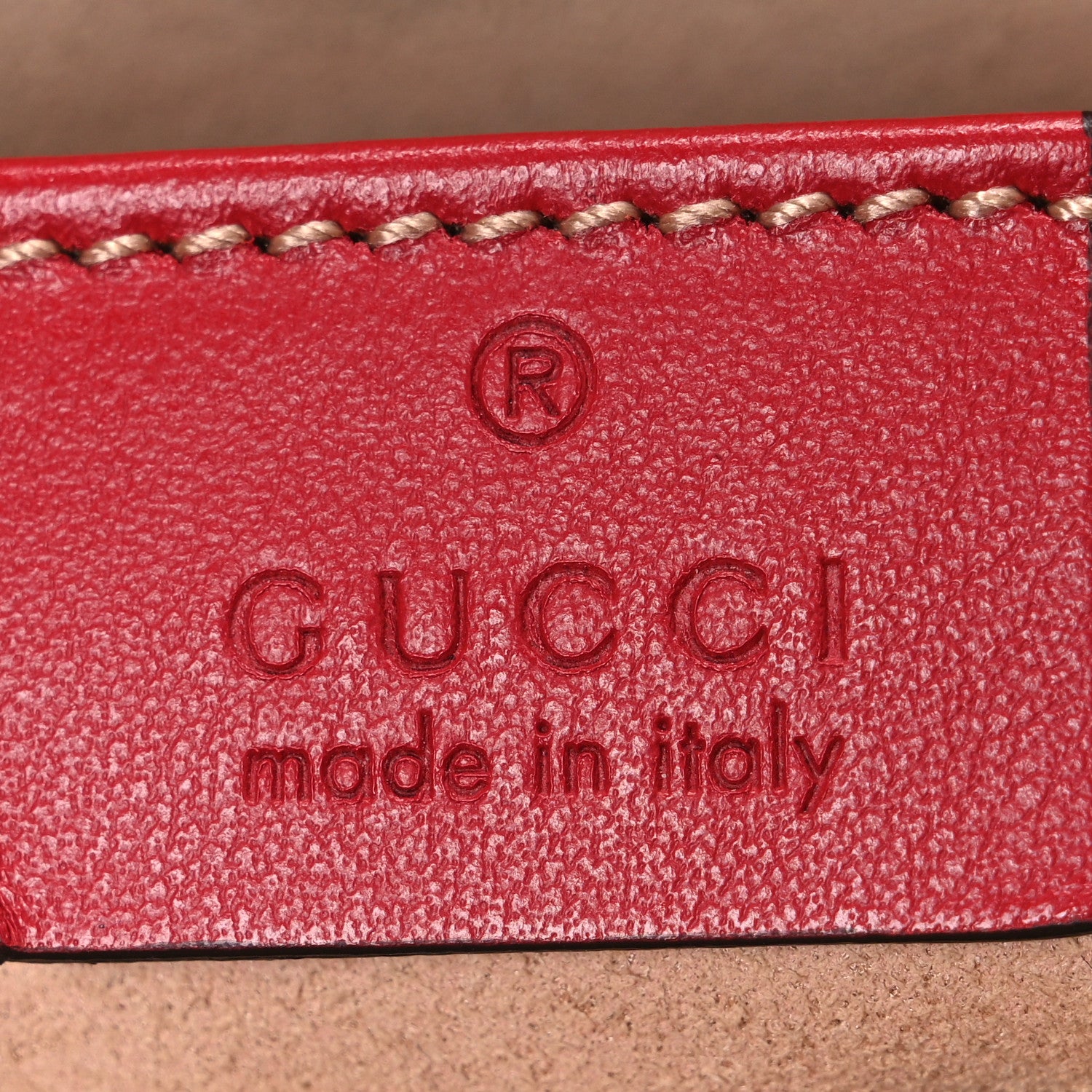 Gucci Calfskin Matelasse Mini GG Marmont Chain Shoulder Bag Hibiscus Red 6 of 10
