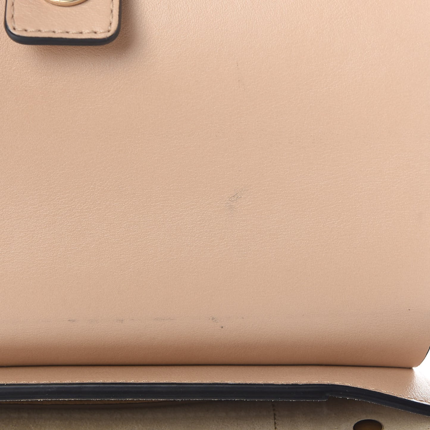 Suede Calfskin Small Faye Shoulder Bag Cement Pink