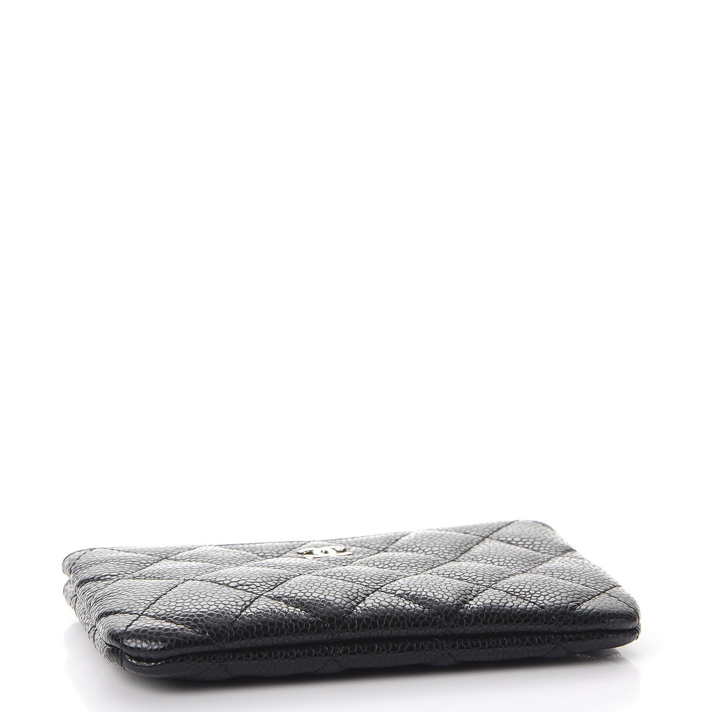 Caviar Quilted Small Cosmetic Case Black