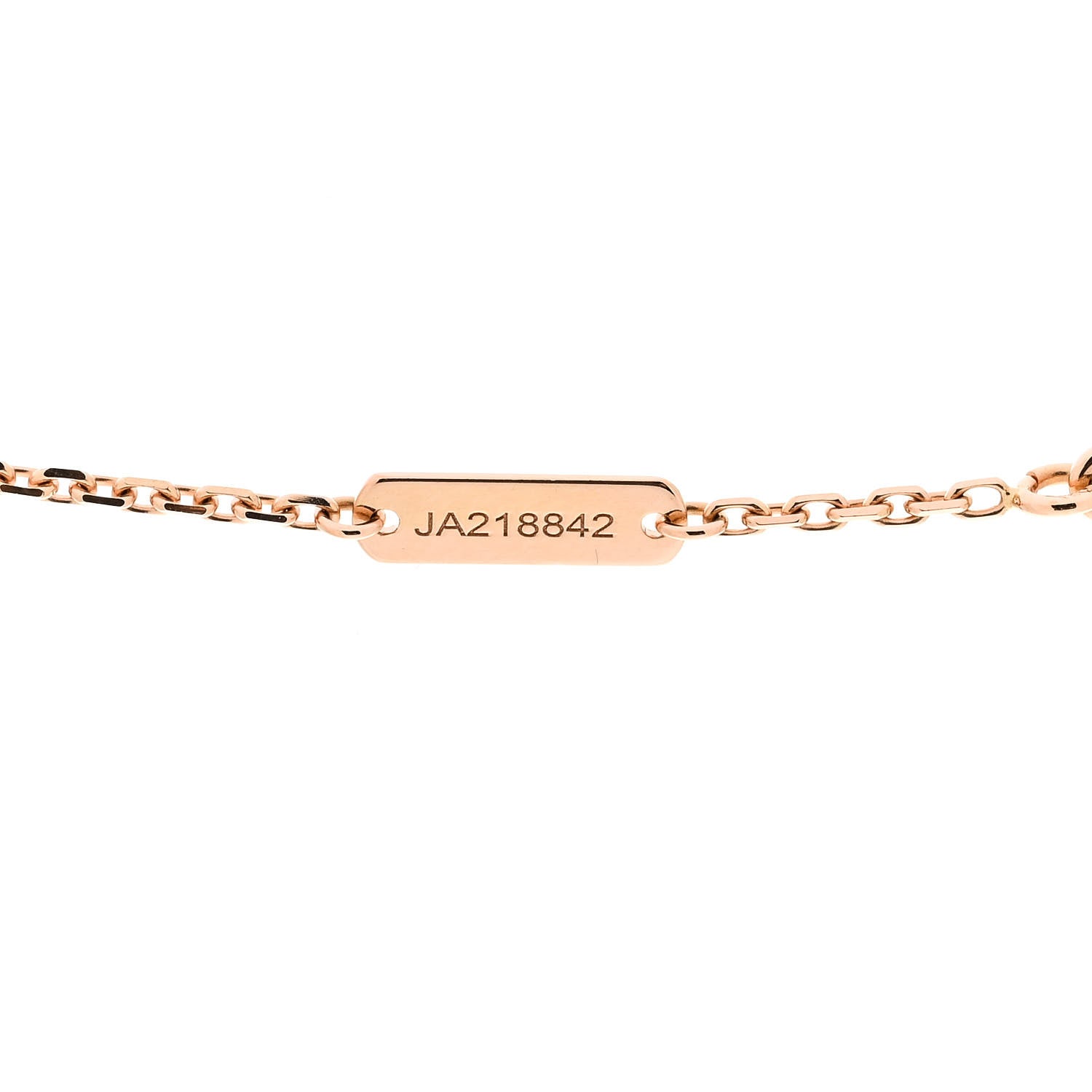 Van Cleef & Arpels 18K Rose Gold Diamond Vintage Alhambra Pendant Necklace 4 of 6