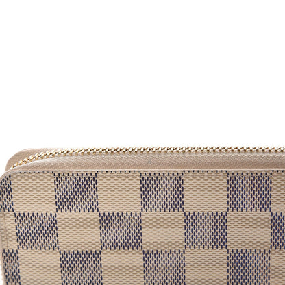 Louis Vuitton Damier Azur Clemence Wallet Rose Ballerine 6 of 9