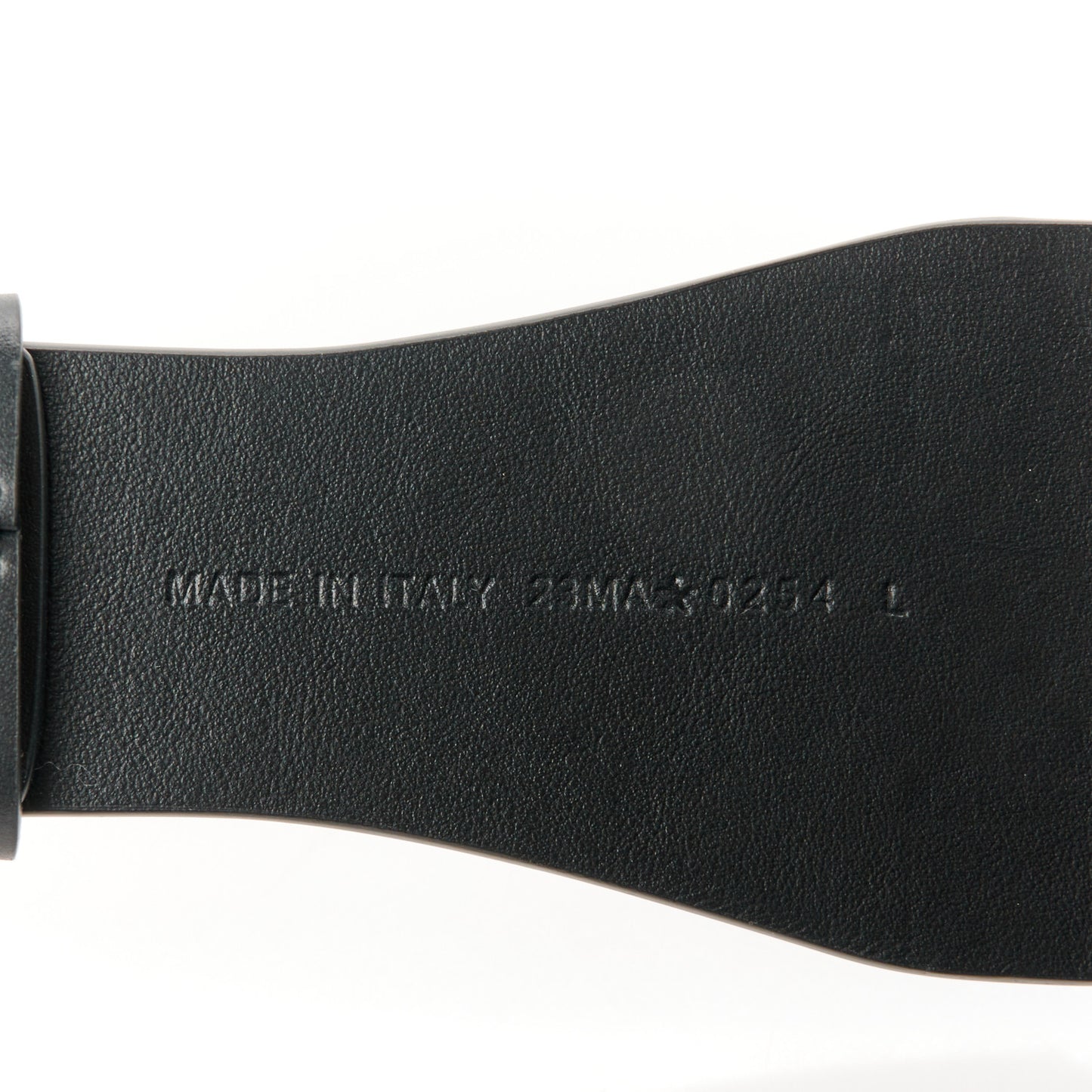 Matte Supple Calfskin Saddle Belt With Pouch L Black