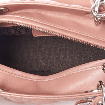 Christian Dior Lambskin Cannage Medium Lady Dior Pink 6 of 9