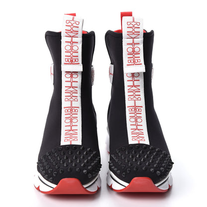 Christian Louboutin Neoprene Spike Hotel Space Sneakers 40 Black 2 of 9