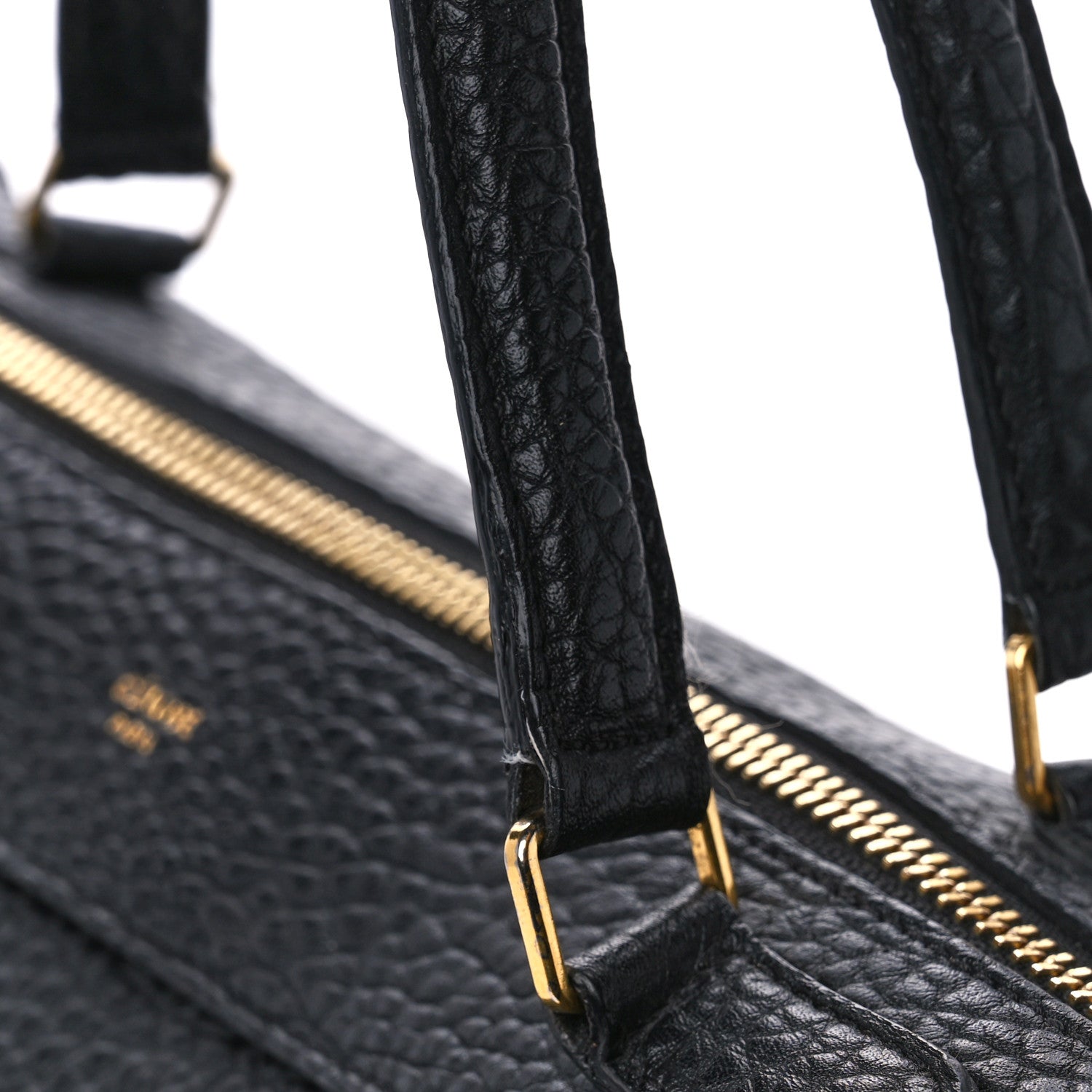 Celine Bullhide Calfskin Medium Ring Bag Black 11 of 13