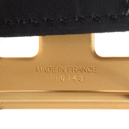 Hermes Box Togo Reversible Brushed Constance 32mm H Belt 95 Noir Ebene 3 of 5