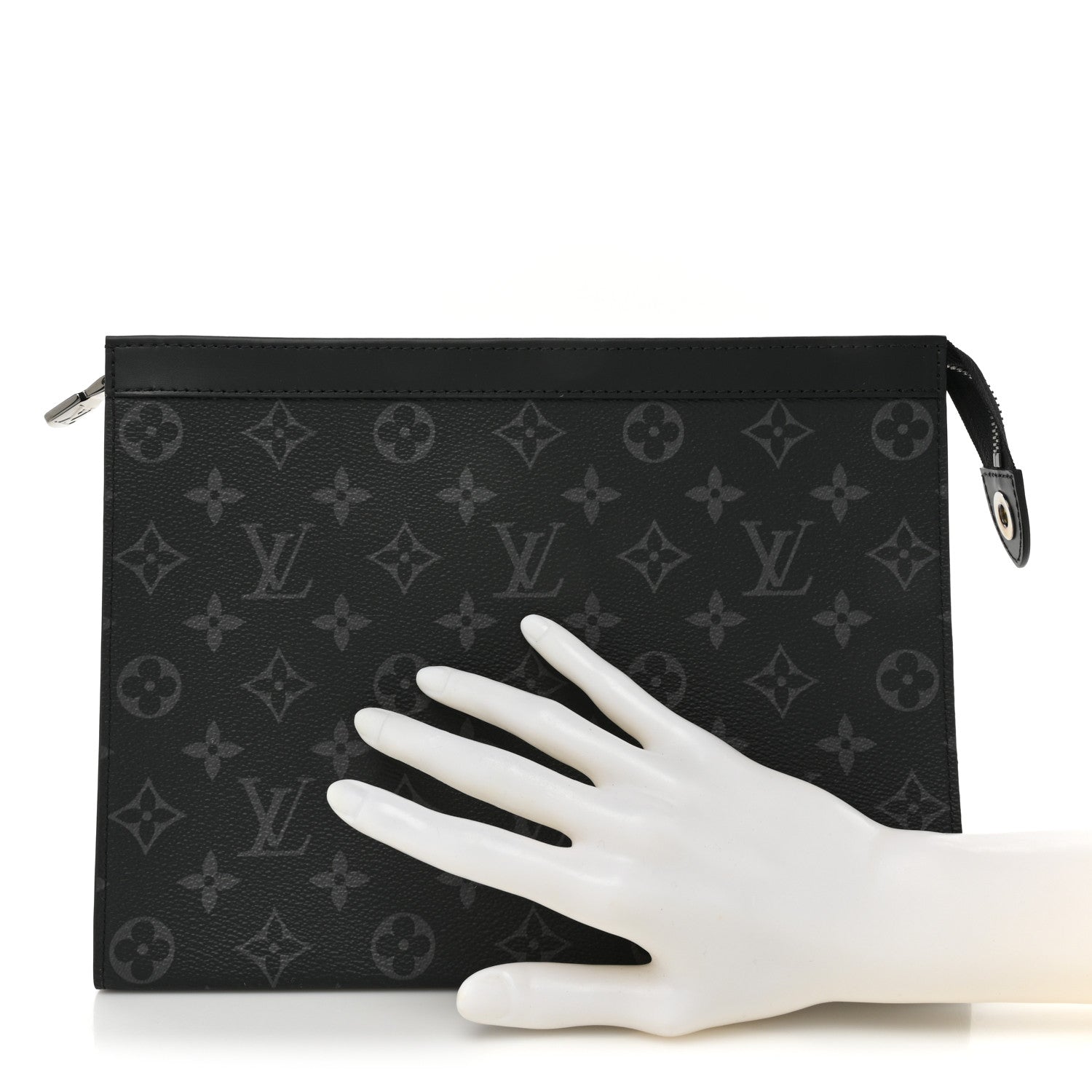 Louis Vuitton Monogram Eclipse Pochette Voyage MM 2 of 9
