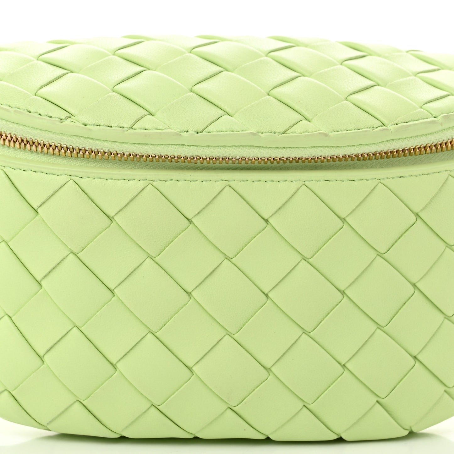 Nappa Intrecciato Belt Bag Fennel