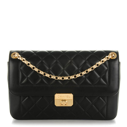 Chanel Lambskin Quilted Large Chic With Me Flap Black 1 of 7