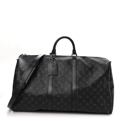 Louis Vuitton Monogram Eclipse Keepall Bandouliere 55 1 of 9