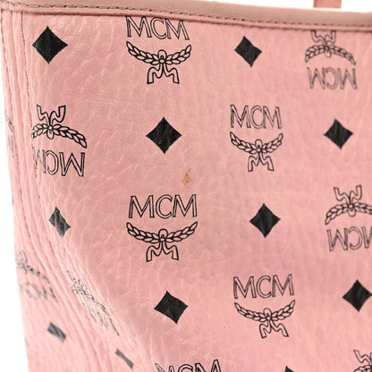 MCM Visetos Medium Anya Shopper Tote Light Pink 4 of 13