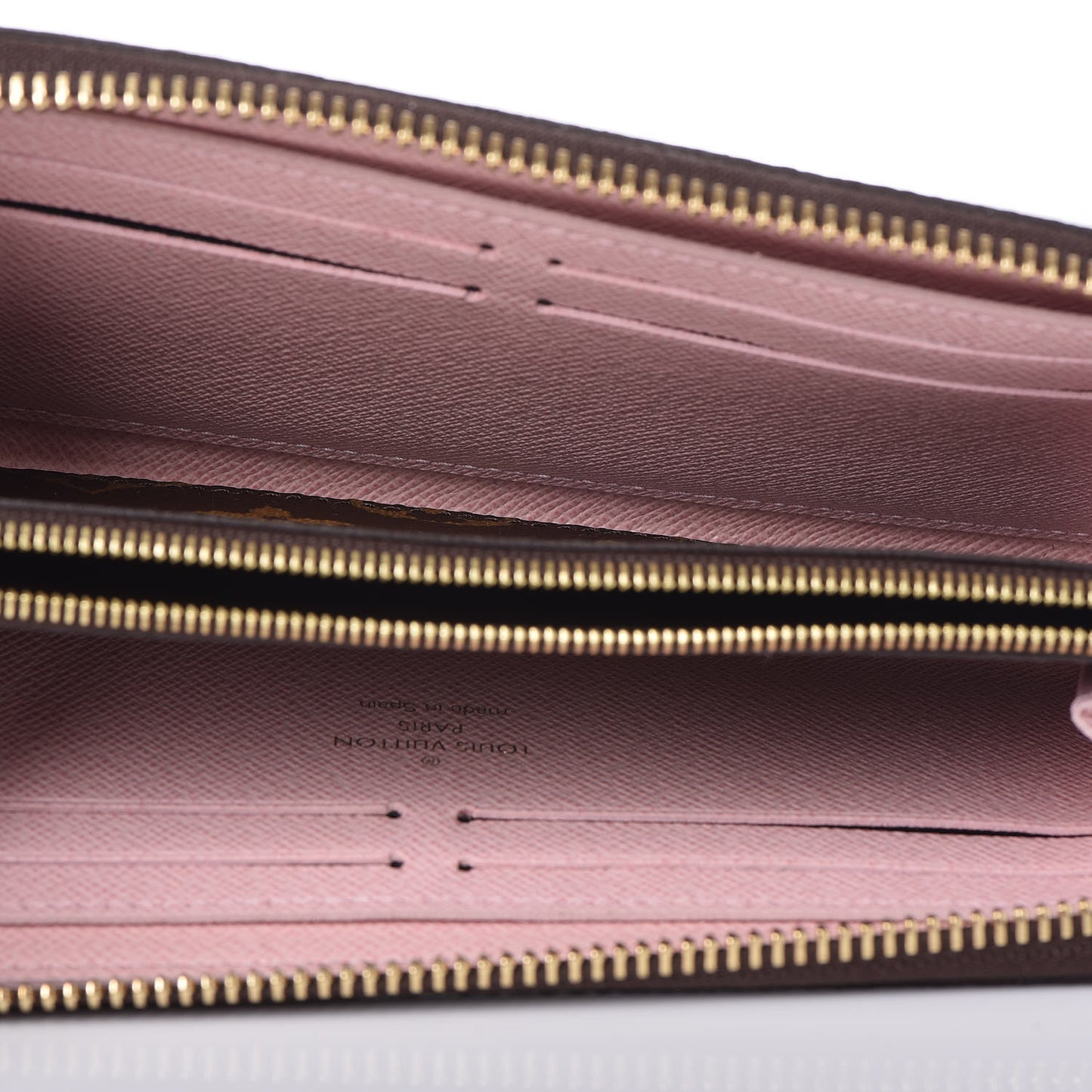Monogram Clemence Wallet Rose Ballerine