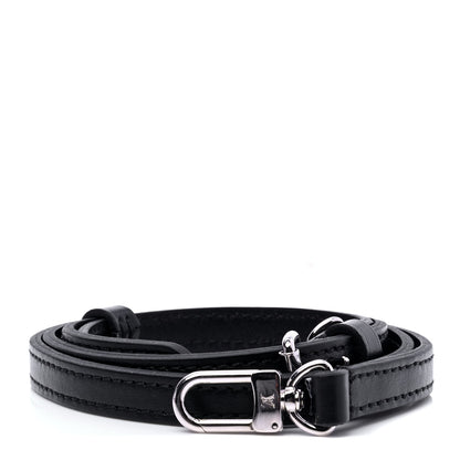 Louis Vuitton Calfskin 16mm Adjustable Shoulder Strap Black 1 of 5