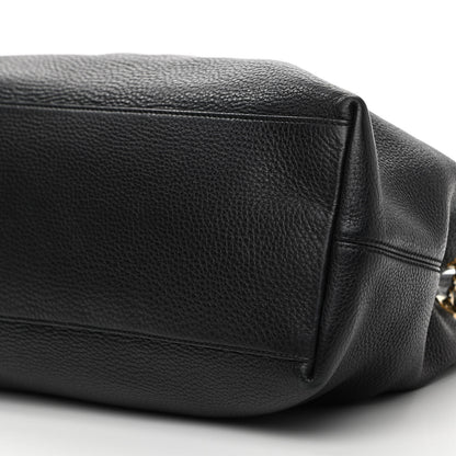 Gucci Pebbled Calfskin Medium Soho Chain Shoulder Bag Black 10 of 11