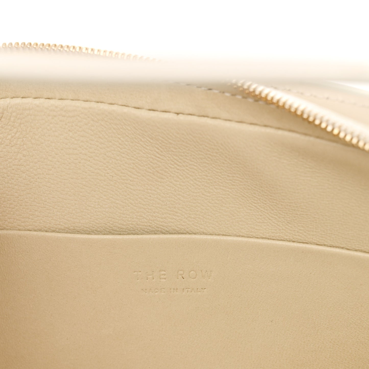 Saddle Calfskin Dalia Baguette Shoulder Bag Ivory