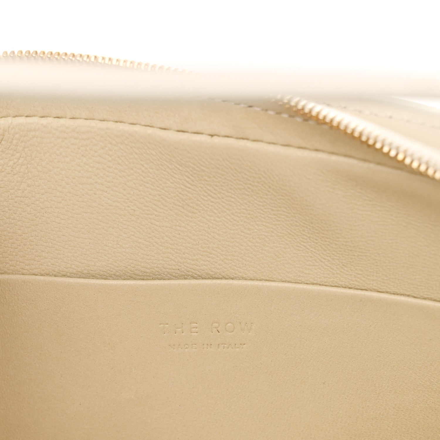 The Row Saddle Calfskin Dalia Baguette Shoulder Bag Ivory 6 of 9