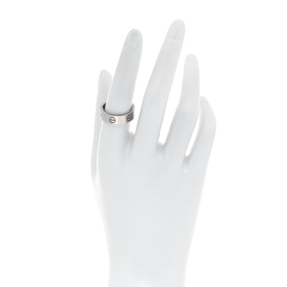 Cartier 18K White Gold 5.5mm LOVE Ring 57 8 2 of 4