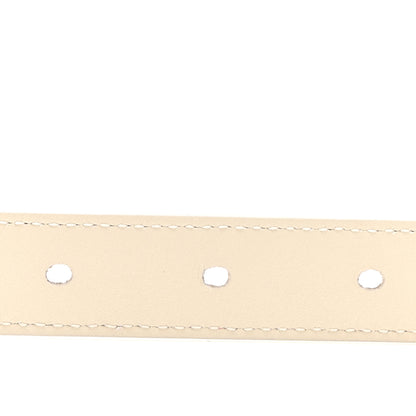 Saint Laurent Smooth Calfskin Monogram Square Buckle Belt 80 32 Crema Soft 4 of 7