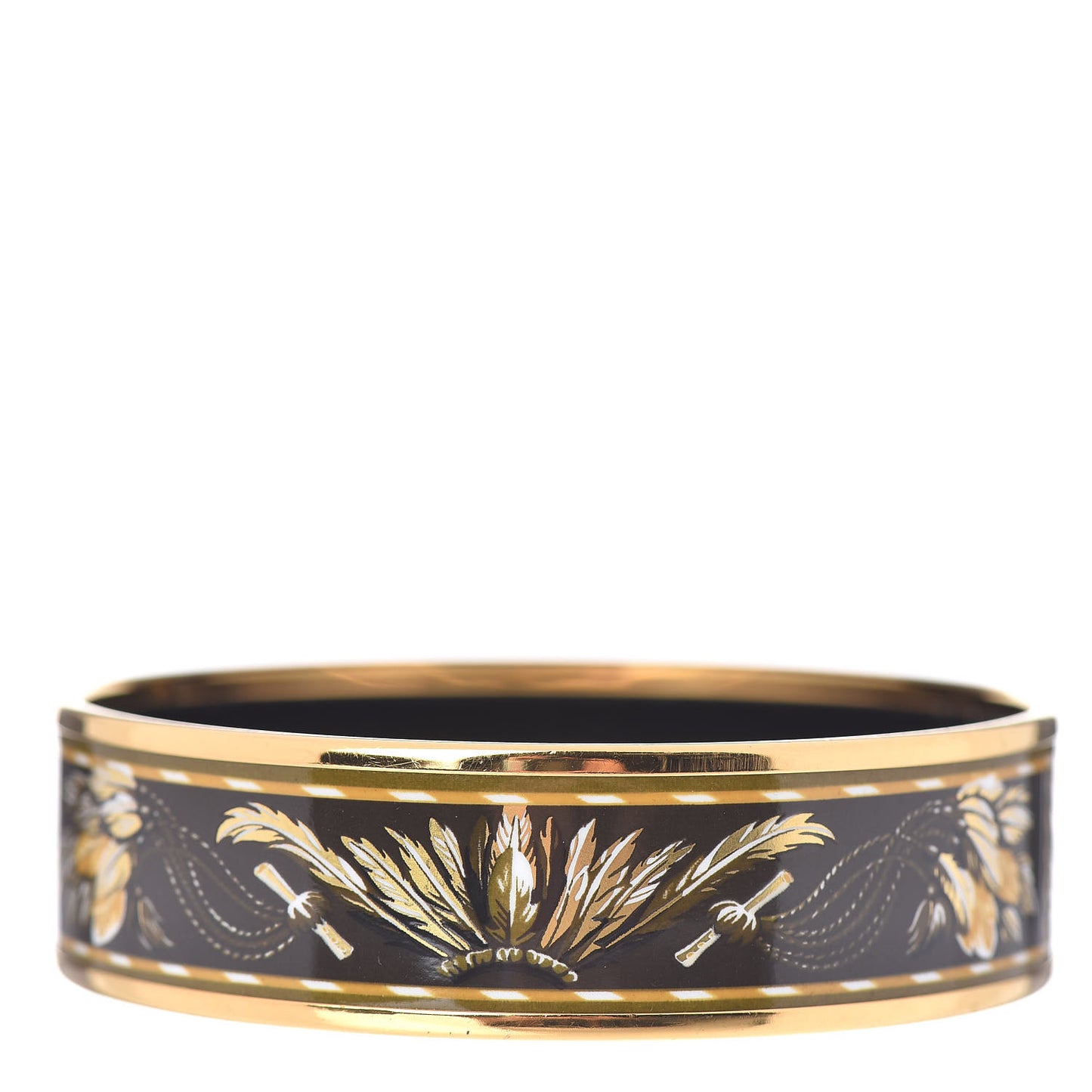 Enamel Printed Brazil Wide Bracelet 70
