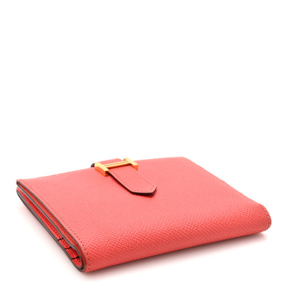 Hermes Epsom Bearn Compact Wallet Rose Jaipur 4 of 13