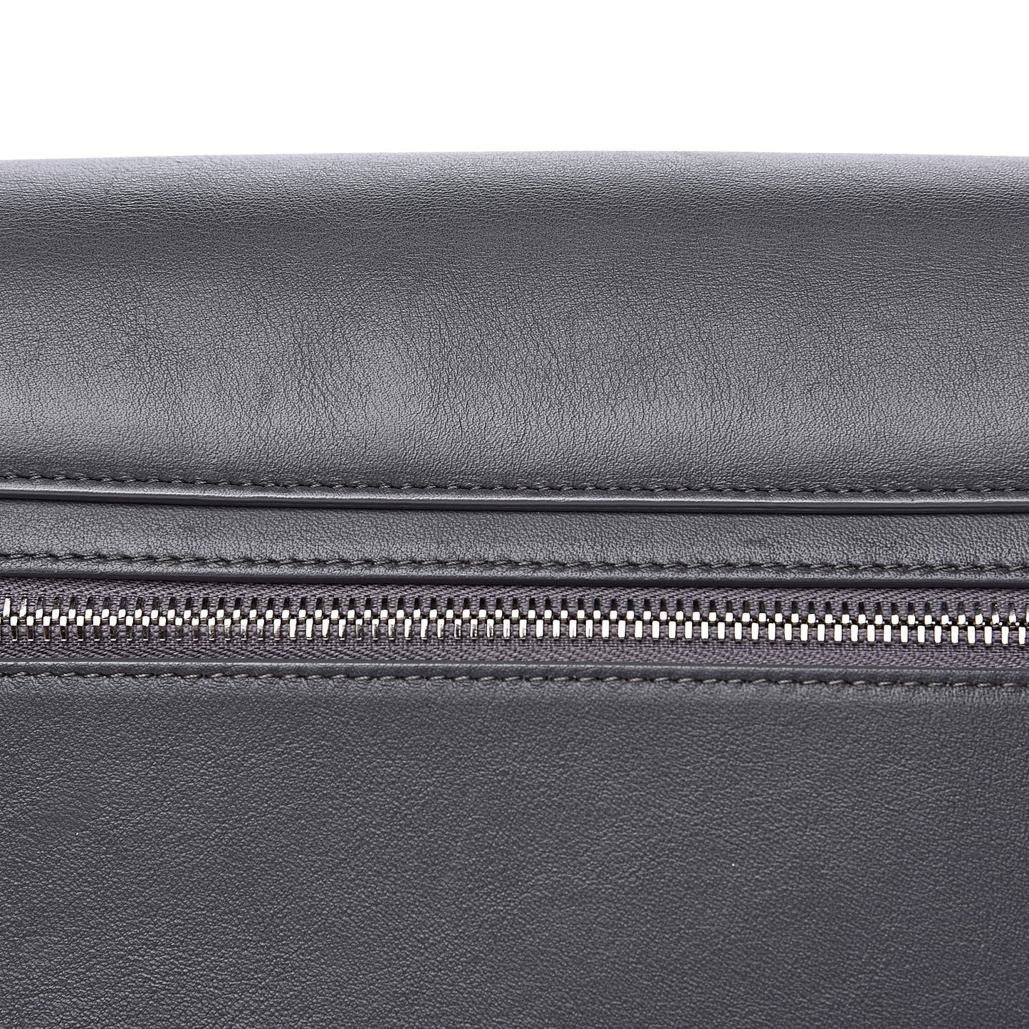 Smooth Calfskin PS11 Classic Shoulder Bag Heather Grey