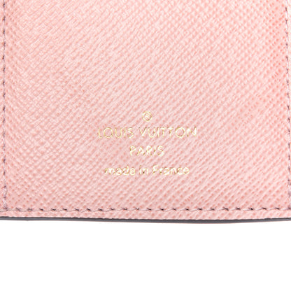 Louis Vuitton Damier Ebene Victorine Wallet Rose Ballerine 6 of 9