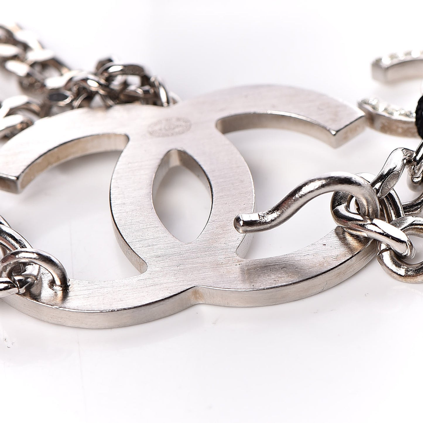Crystal CC Chain Belt 90 Silver