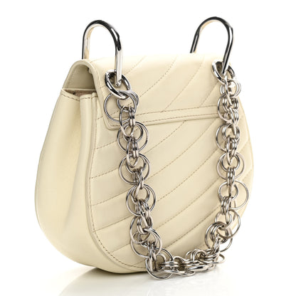 Chloe Calfskin Quilted Mini Drew Bijou Shoulder Bag Natural White 3 of 17