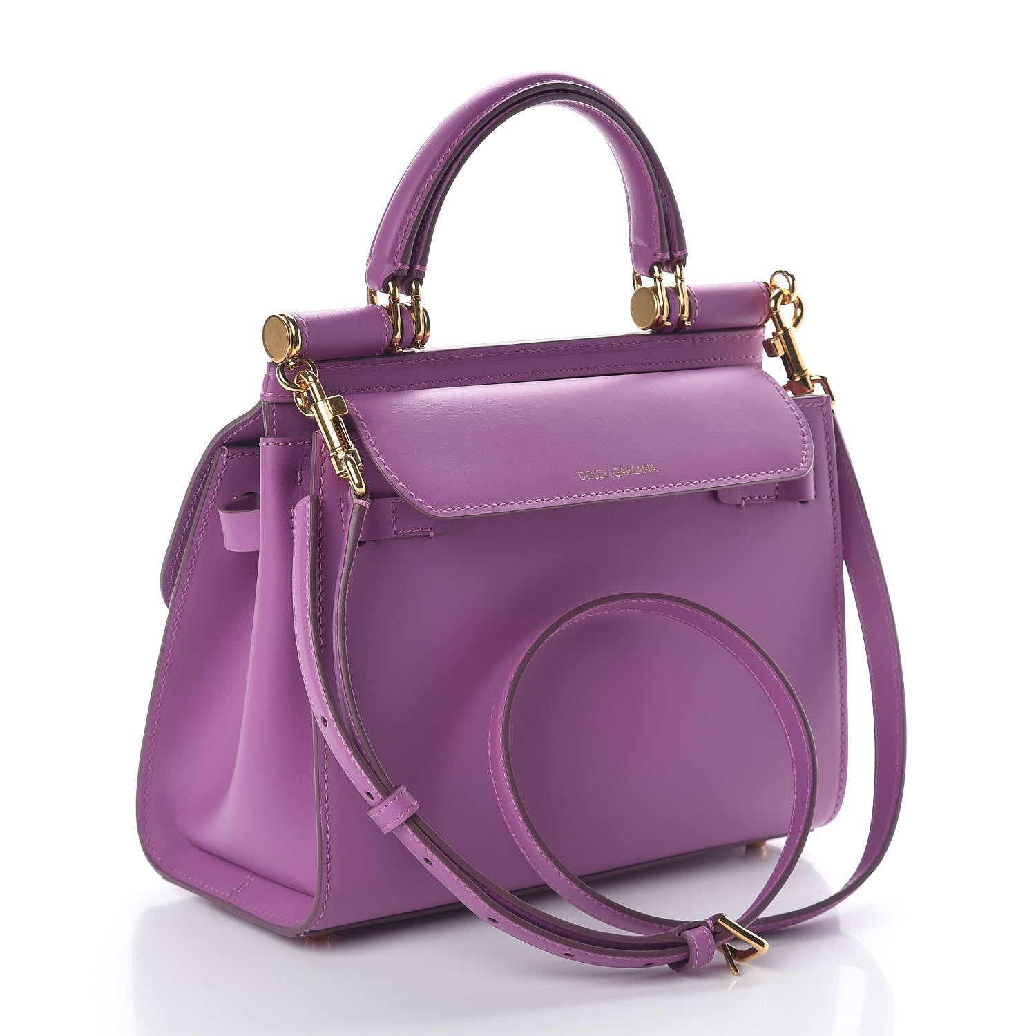 Dolce & Gabbana Calfskin Small Sicily 58 Bag Lavender 3 of 11
