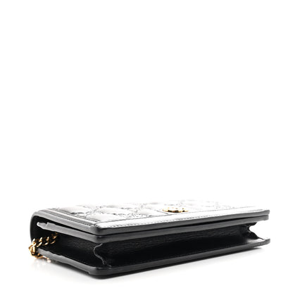 Gucci Calfskin GG Matelasse Chain Wallet Black 4 of 9