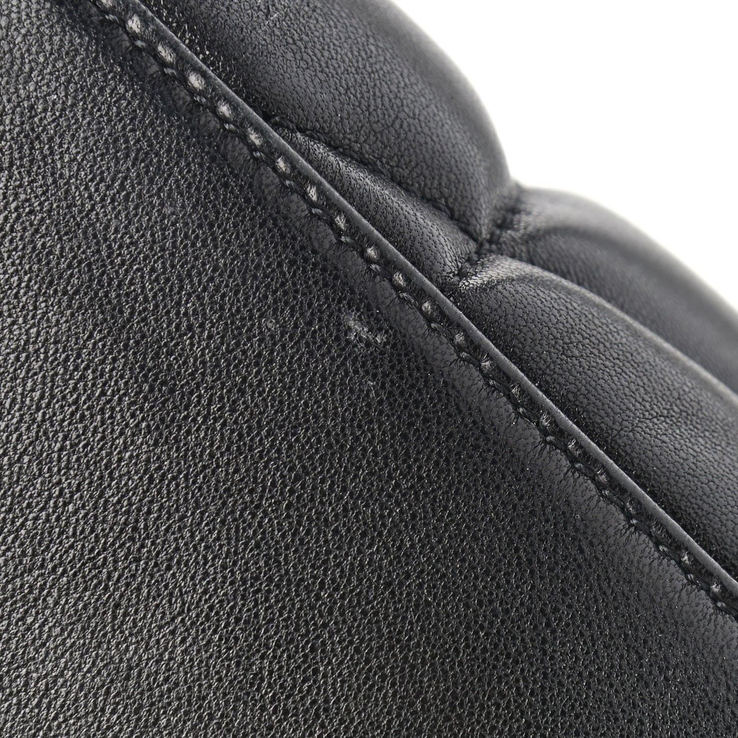 Saint Laurent Lambskin Quilted Toy Loulou Puffer Monogram Chain Satchel Black 12 of 12