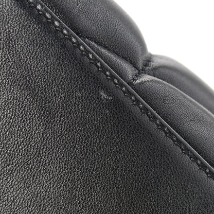 Saint Laurent Lambskin Quilted Toy Loulou Puffer Monogram Chain Satchel Black 12 of 12
