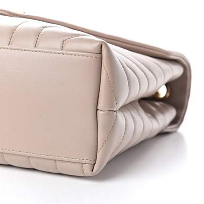 Saint Laurent Calfskin Y Quilted Monogram Medium Loulou Chain Satchel Light Natural 10 of 10