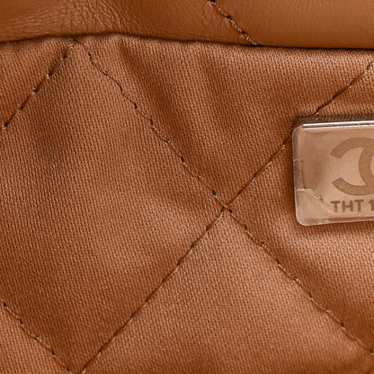 Chanel Shiny Calfskin Quilted Small Chanel 22 Beige 8 of 11