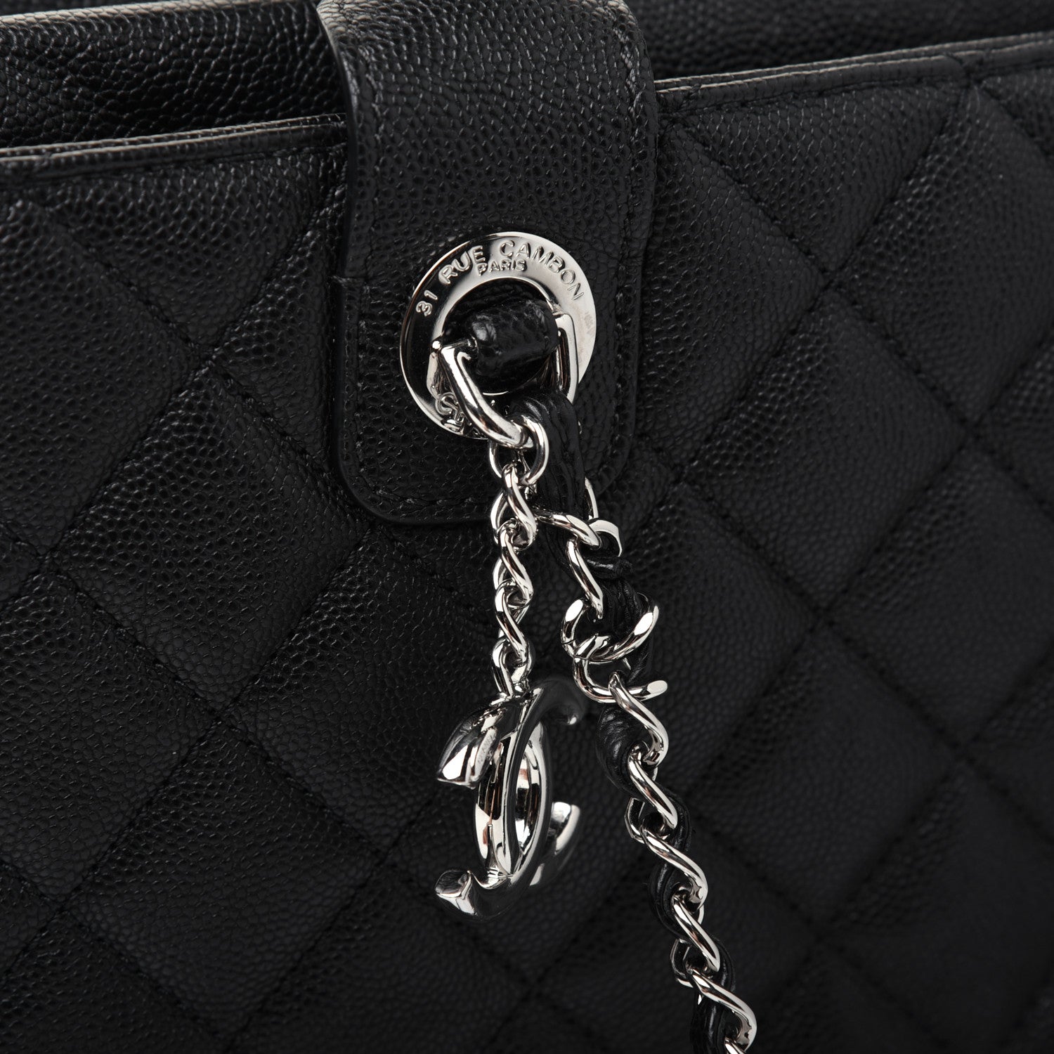 Chanel Caviar Quilted Urban Companion Top Handle Shopping Tote Black 21 of 23