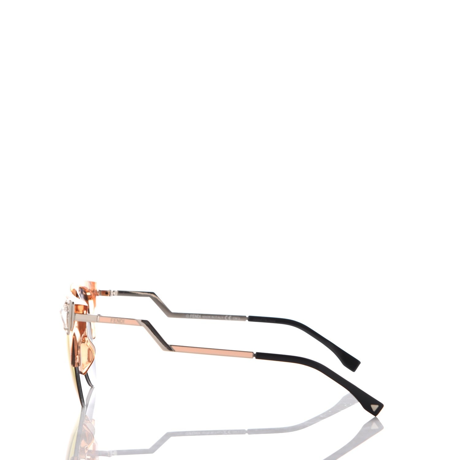 Fendi Iridia Cat Eye Sunglasses FF 0041/S Translucent Peach 3 of 7