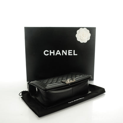 Chanel Lambskin Quilted Medium Boy Flap Black 4 of 8