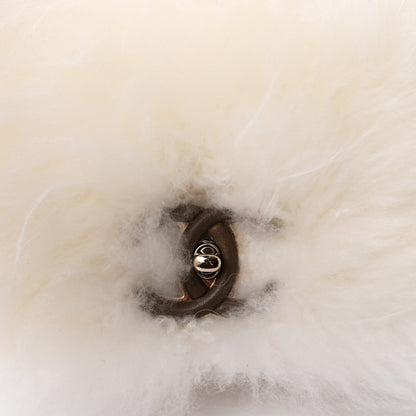 Chanel Fur Top Handle Flap White 10 of 10